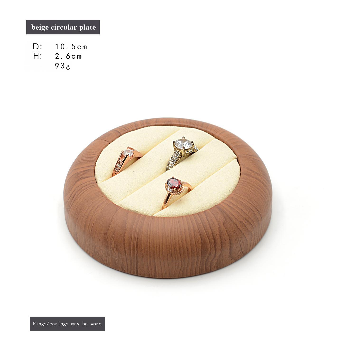 Wooden Jewelry Storage Tray, Solid Wood Jewelry Dish, Ring and Earring Display Stand, Jewelry Storage Box, Home Decorations