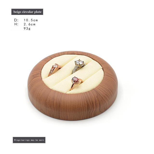 Wooden Jewelry Storage Tray, Solid Wood Jewelry Dish, Ring and Earring Display Stand, Jewelry Storage Box, Home Decorations
