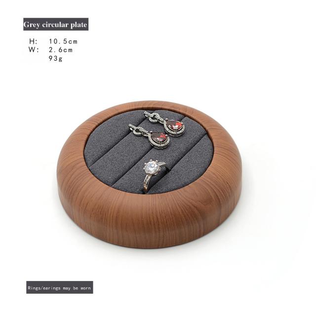 Wooden Jewelry Storage Tray, Solid Wood Jewelry Dish, Ring and Earring Display Stand, Jewelry Storage Box, Home Decorations