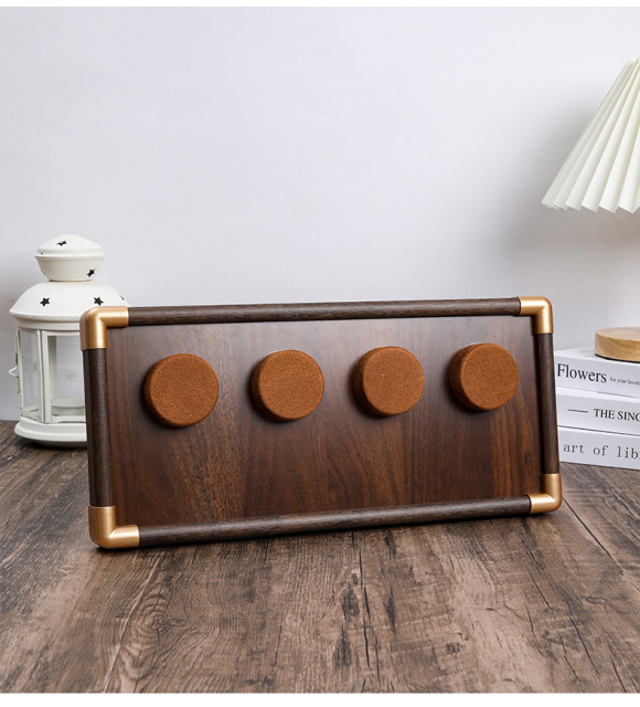 Walnut Wood Colorful Light Luxury Jewelry Combination Watch Tray Bracelet String Storage Display Prop