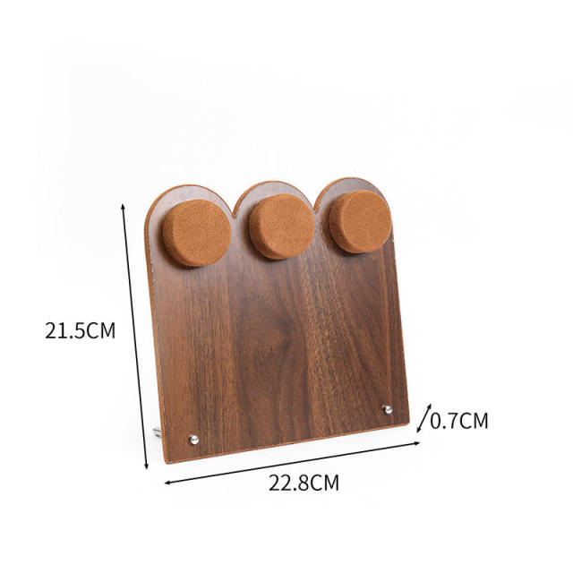 Walnut Wood Colorful Light Luxury Jewelry Combination Watch Tray Bracelet String Storage Display Prop