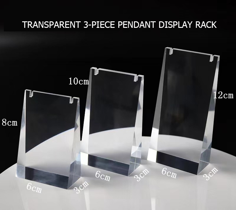 Acrylic Pendant Necklace, Bracelet and Jewelry Display Stand, Transparent Acrylic Jewelry Display Stand