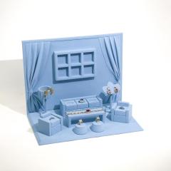 Personalized Custom Jewelry Set Display Prop Ultrafine Fiber Ring Stand Luxury Jewelry Display Set