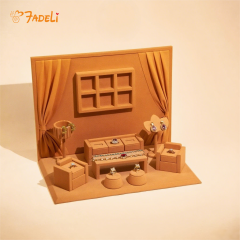 Personalized Custom Jewelry Set Display Prop Ultrafine Fiber Ring Stand Luxury Jewelry Display Set