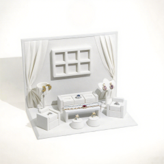 Personalized Custom Jewelry Set Display Prop Ultrafine Fiber Ring Stand Luxury Jewelry Display Set