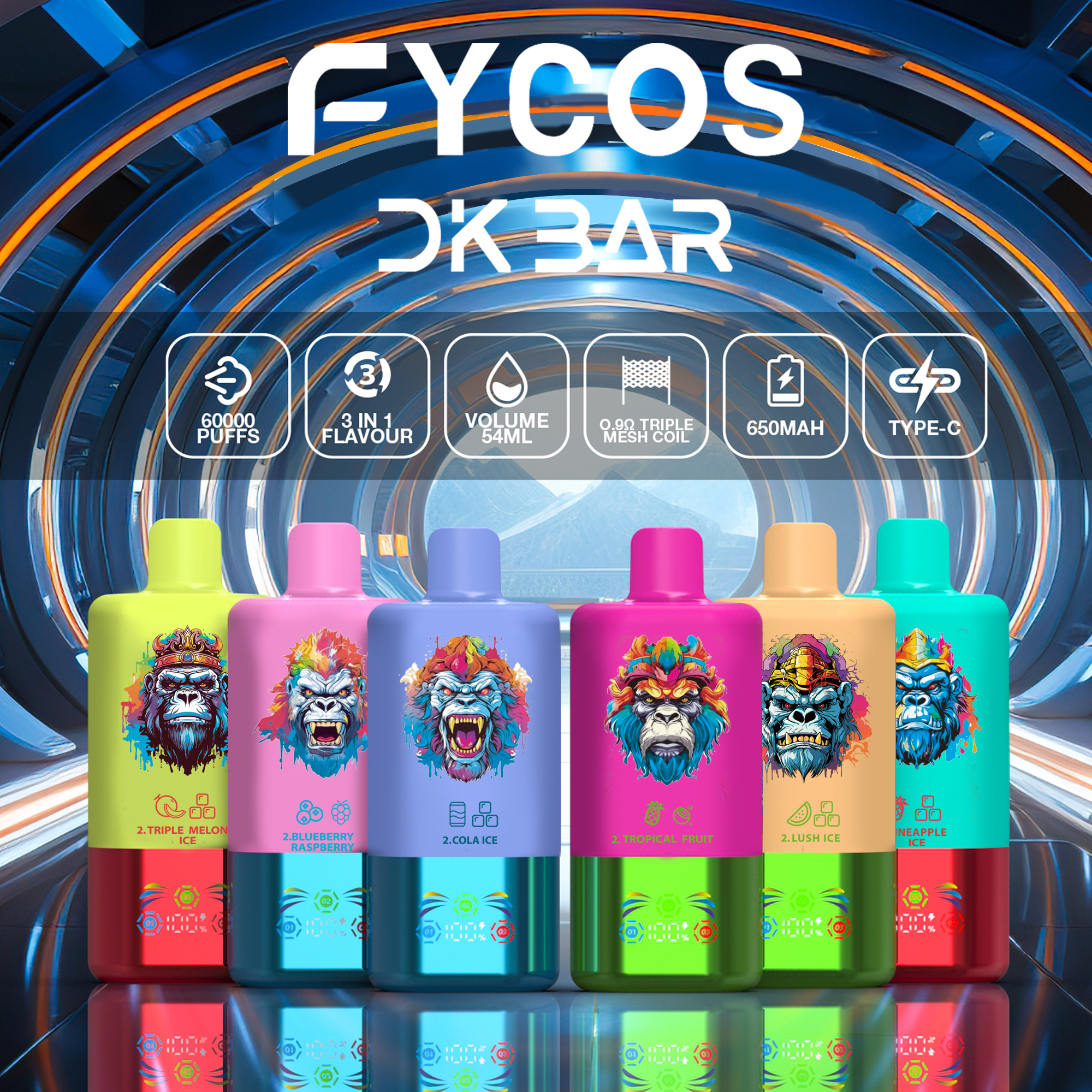 FYCOS TRIPLE  60K PUFFS