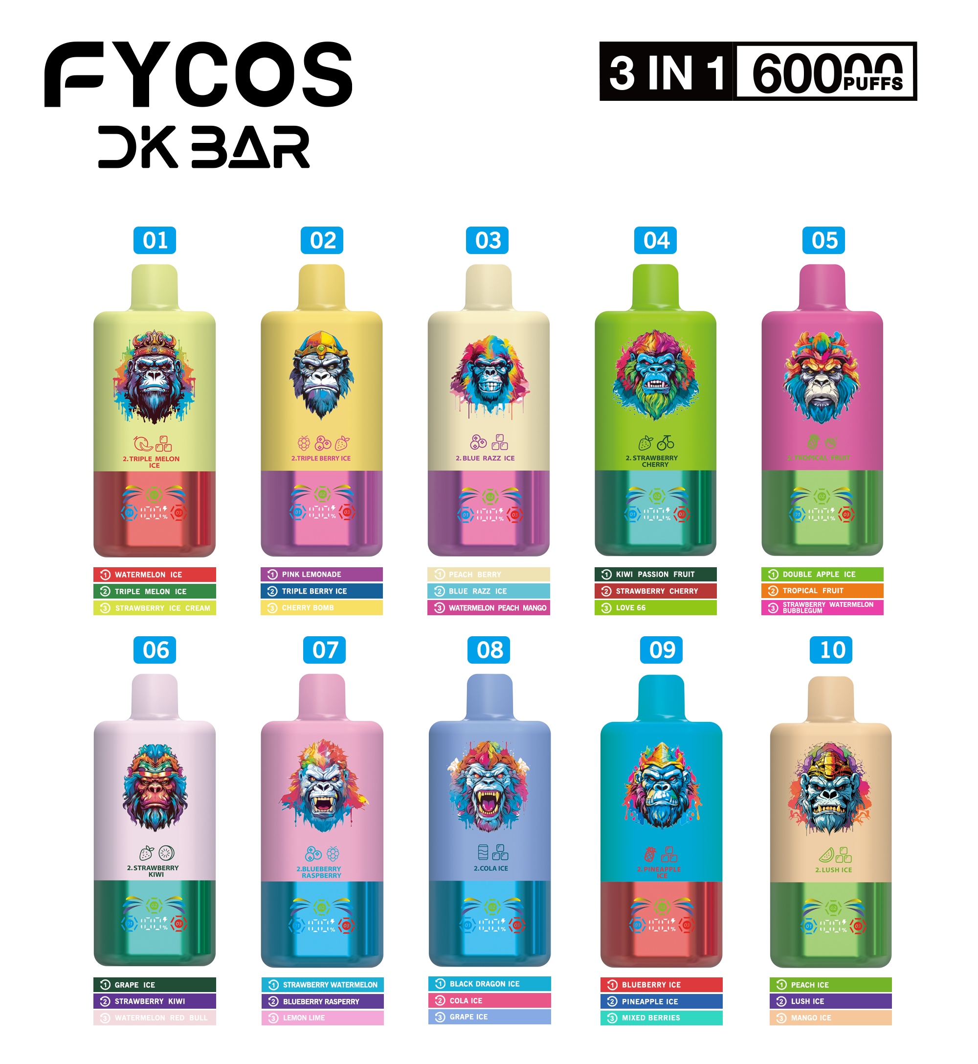 FYCOS TRIPLE  60K PUFFS