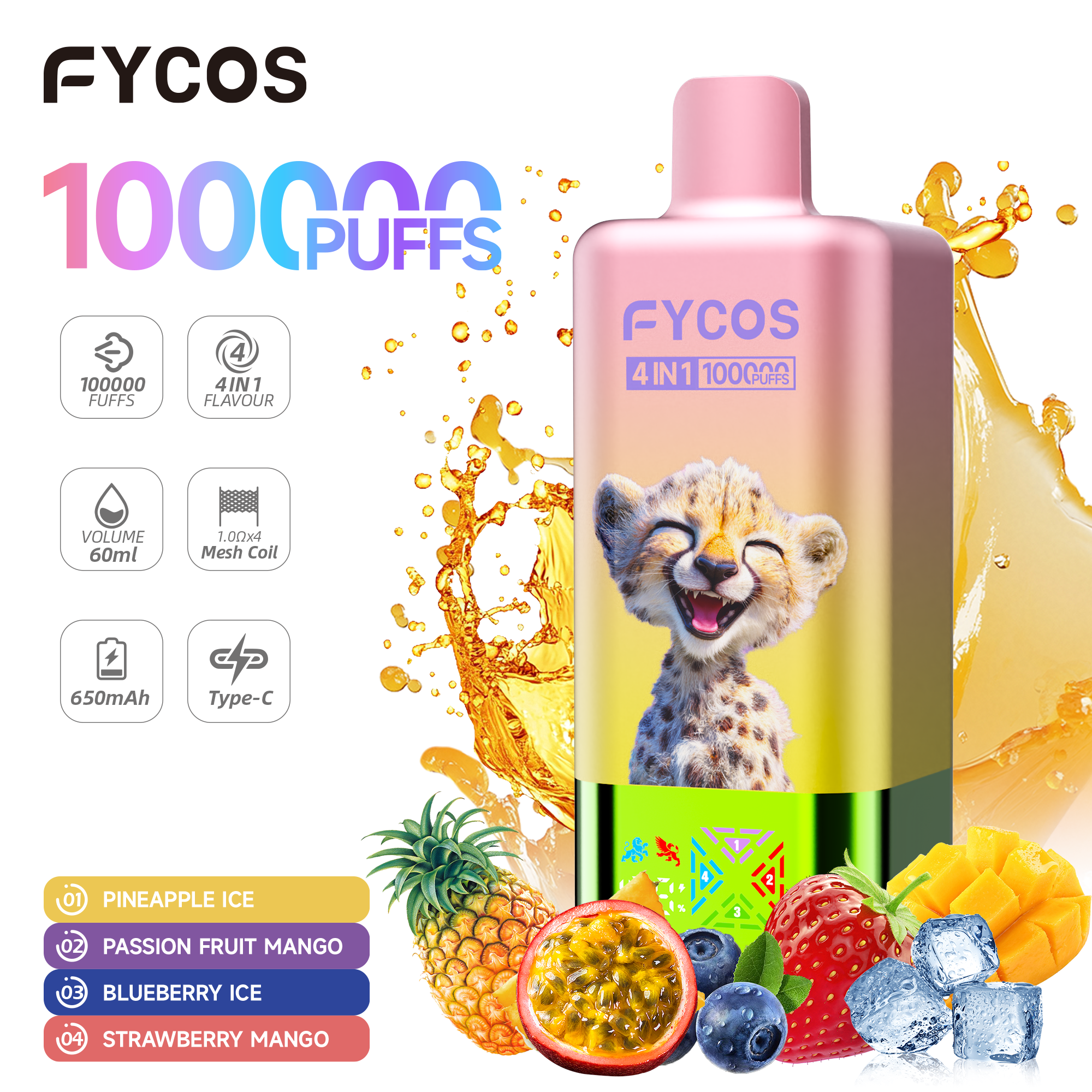 FYCOS 4 IN 1 100K PUFFS