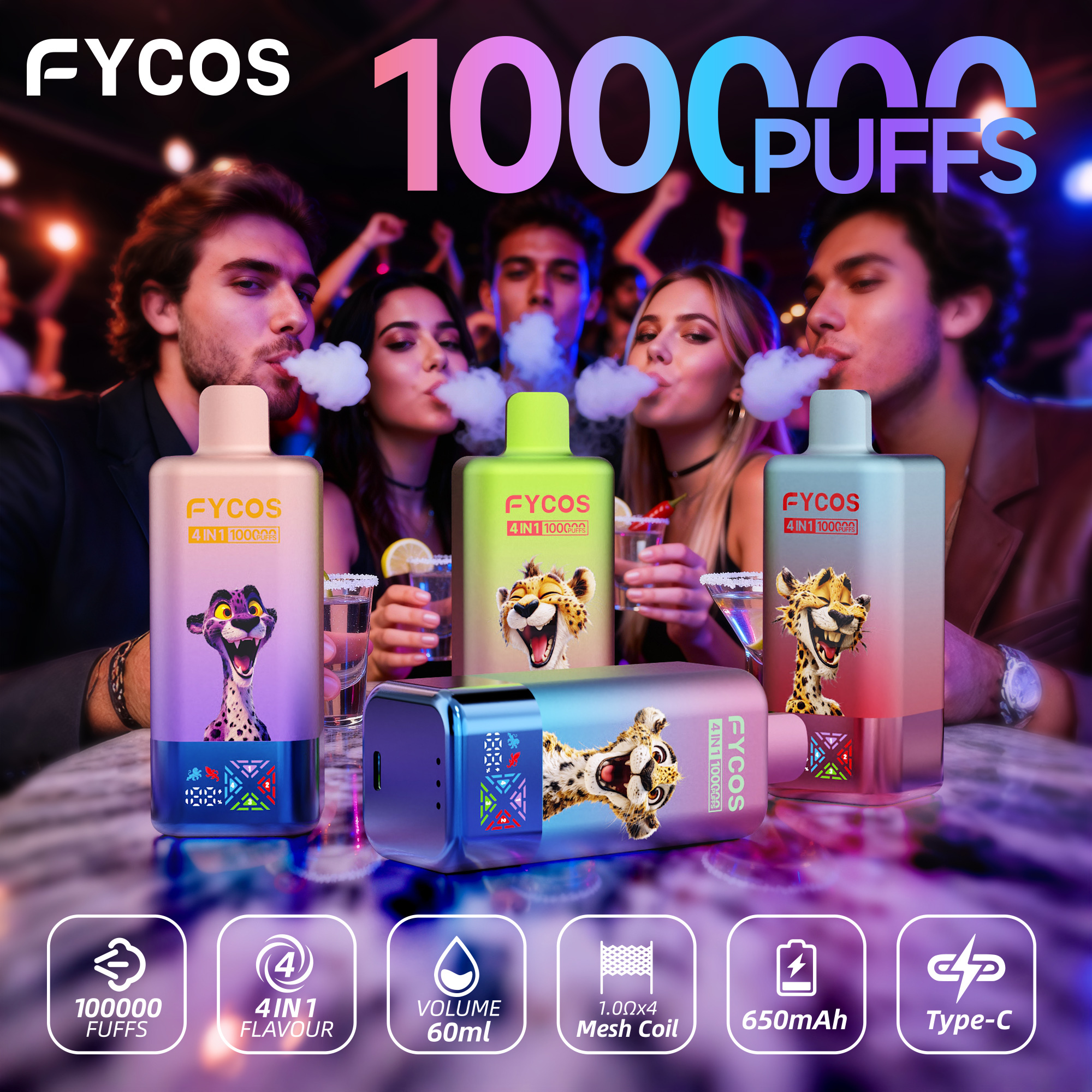 FYCOS 4 IN 1 100K PUFFS