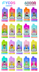 Wholesale vape factory disposable vape pen Fycos 60K dual flavors EU warehouse