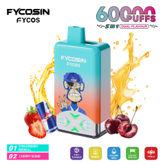 EU Warehouse Fycosin 60000 Puffs Bar Disposable Electronic Cigarette 12 Flavors Vape