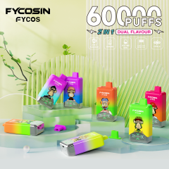 Fycosin 45ml Pod System 60000 Puffs Display Rechargeable Wholesale I Vape 20mg 50mg Disposable Vape