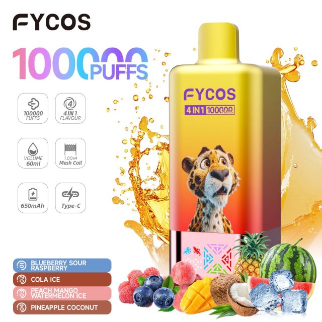 Fycos Rechargeable Disposable Magic Bar 60ml Wholesale E Cigarette Electric Hookah Price 50000 Puff Bar