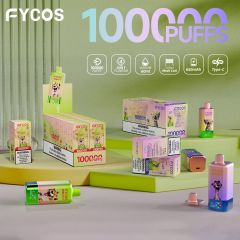 Fycos 4 Flavors in 1 New Vaper 100K Screen Disposable Vape Big Spain EU Warehouse Fast Ship