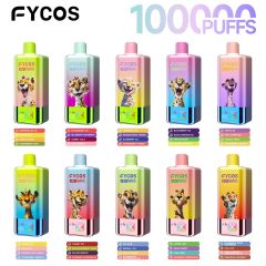 EU 100000 Puffs 4 In 1 Dual Mesh Coil Elf LED Display Popular Disposable Vape Bar Waka Puff