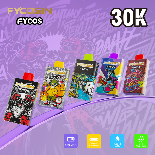 Fycosin 30000 Puffs Disposable Electronic Cigarette 10 Flavors Pod Mini Vape Pen