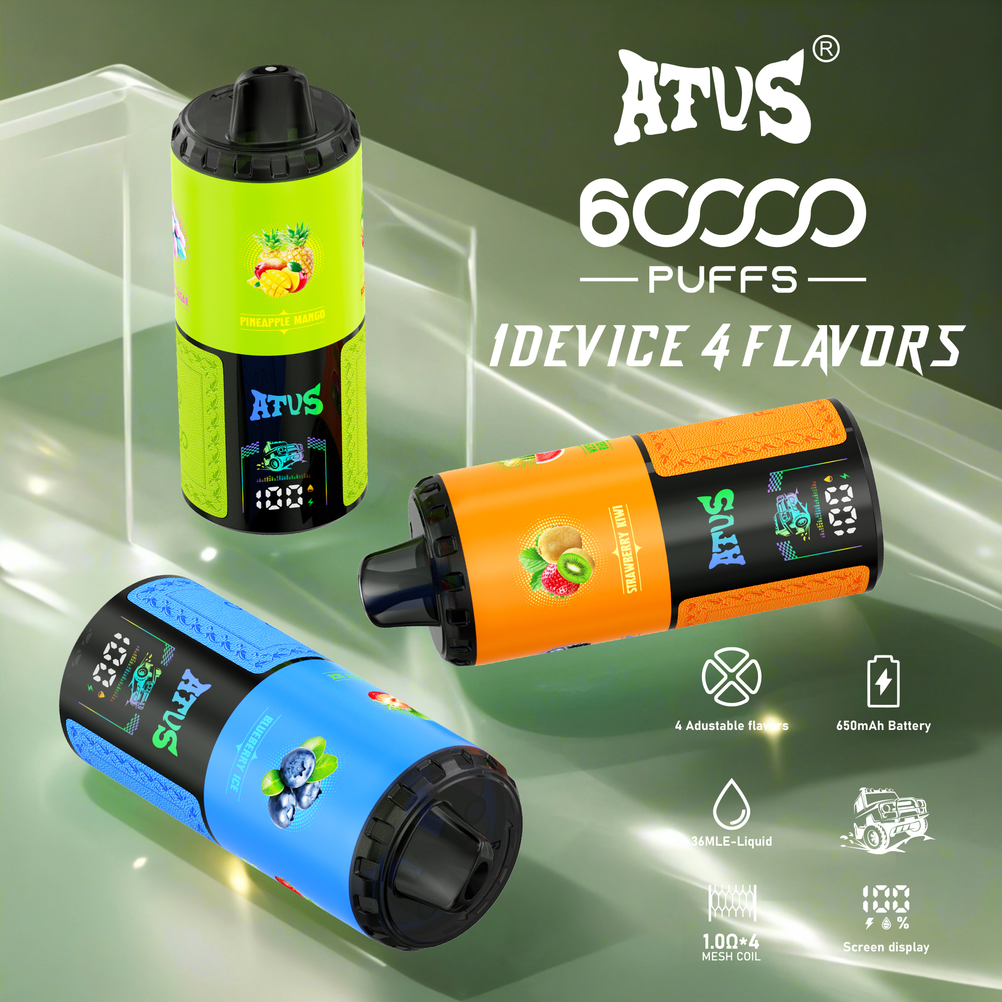 4in1 Disposable Vape 60000 Puffs