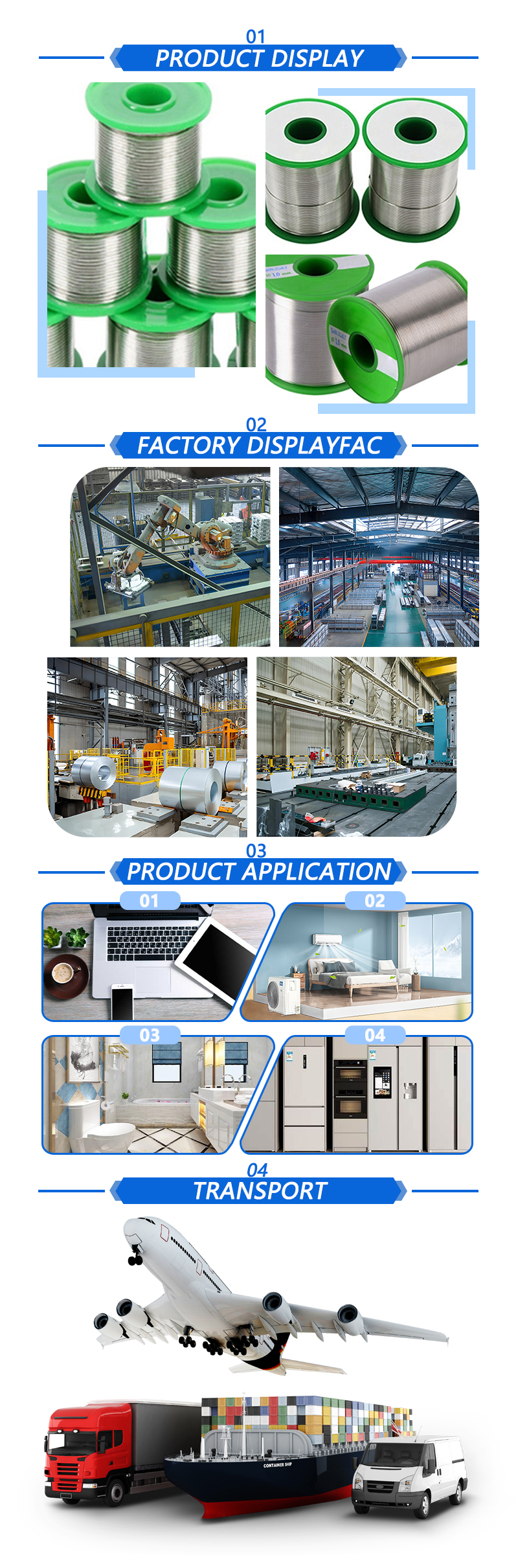 Solder Tin-stainless steel Wire