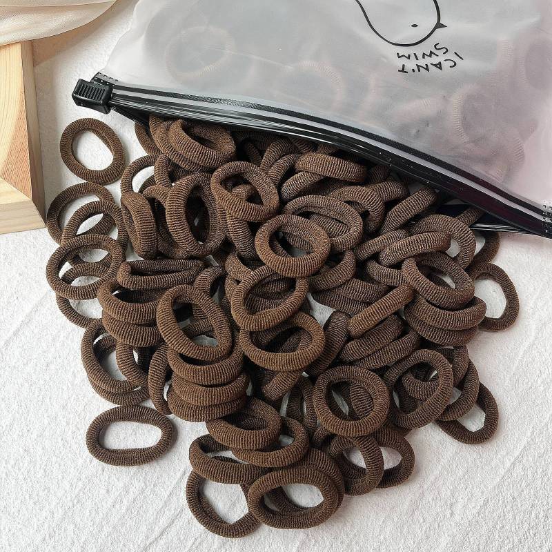 Rubber Tendon Hair Rope 一 Color Seamless Wool