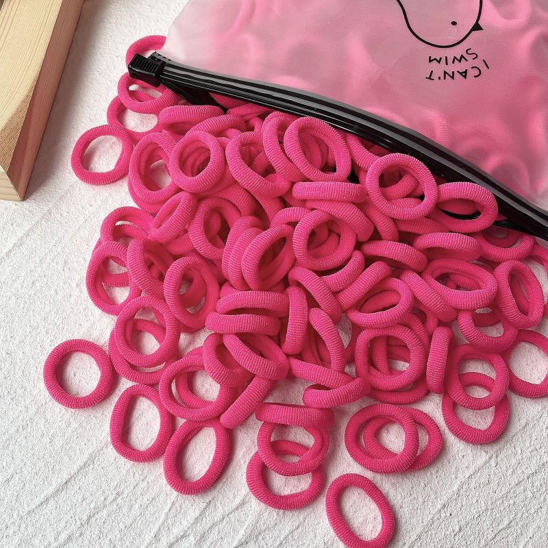 Rubber Tendon Hair Rope 一 Color Seamless Wool