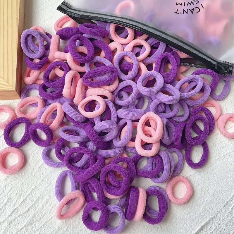 Rubber Tendon Hair Rope 一 Color Seamless Wool
