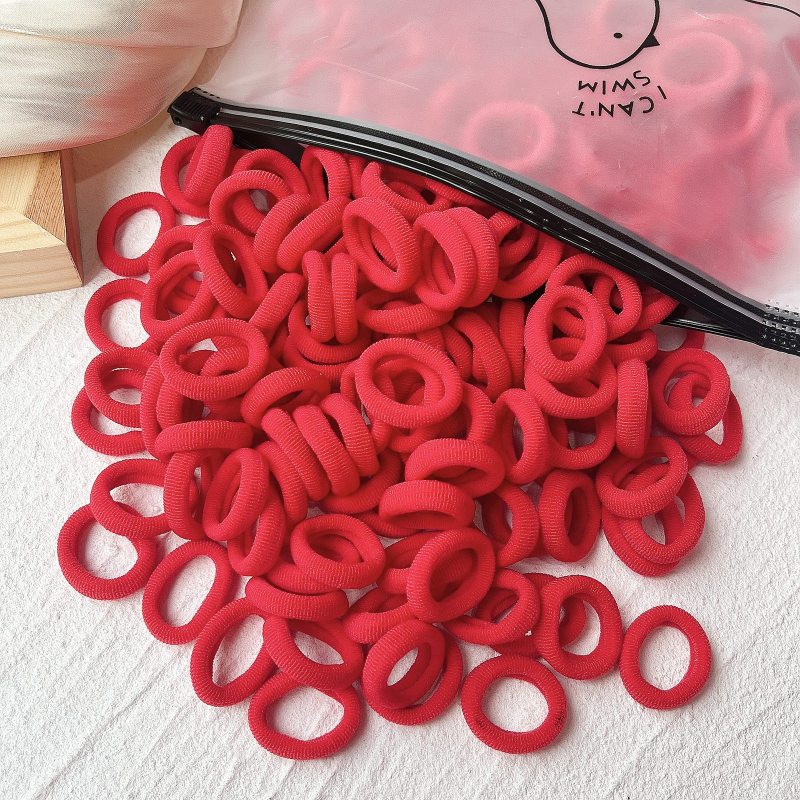 Rubber Tendon Hair Rope 一 Color Seamless Wool