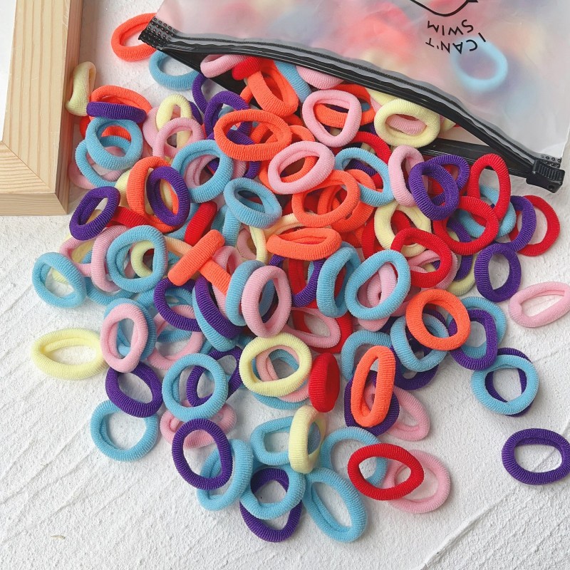 Rubber Tendon Hair Rope 一 Color Seamless Wool