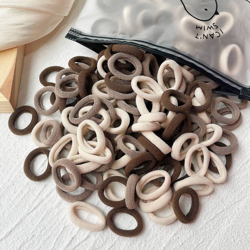 Rubber Tendon Hair Rope 一 Color Seamless Wool