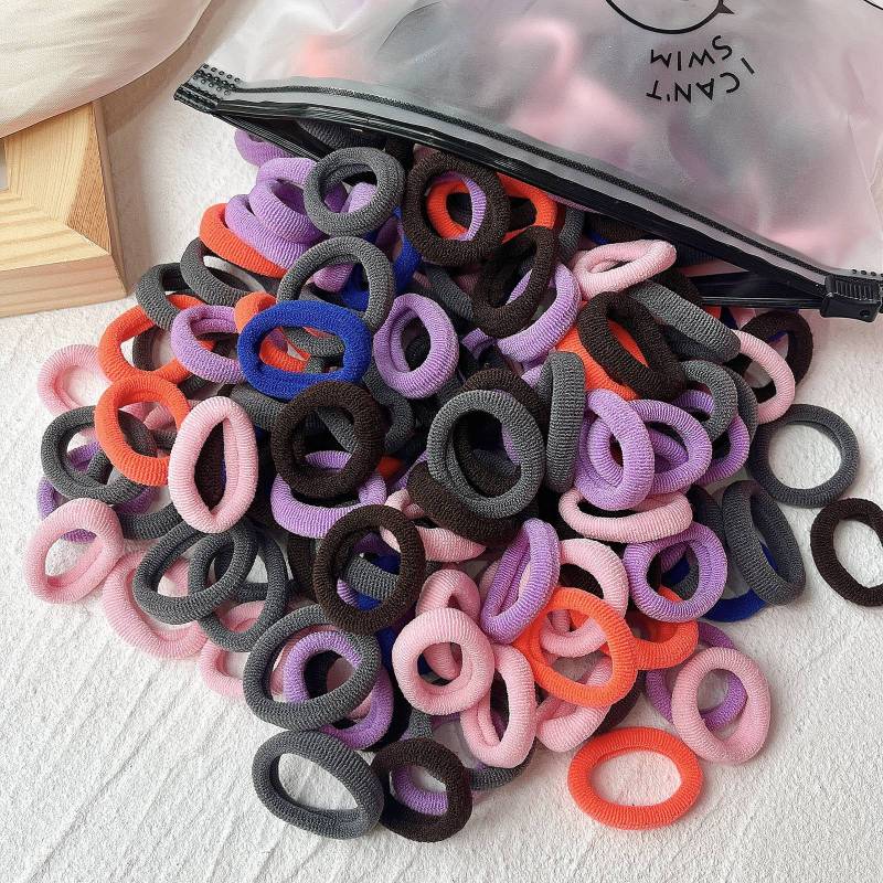 Rubber Tendon Hair Rope 一 Color Seamless Wool