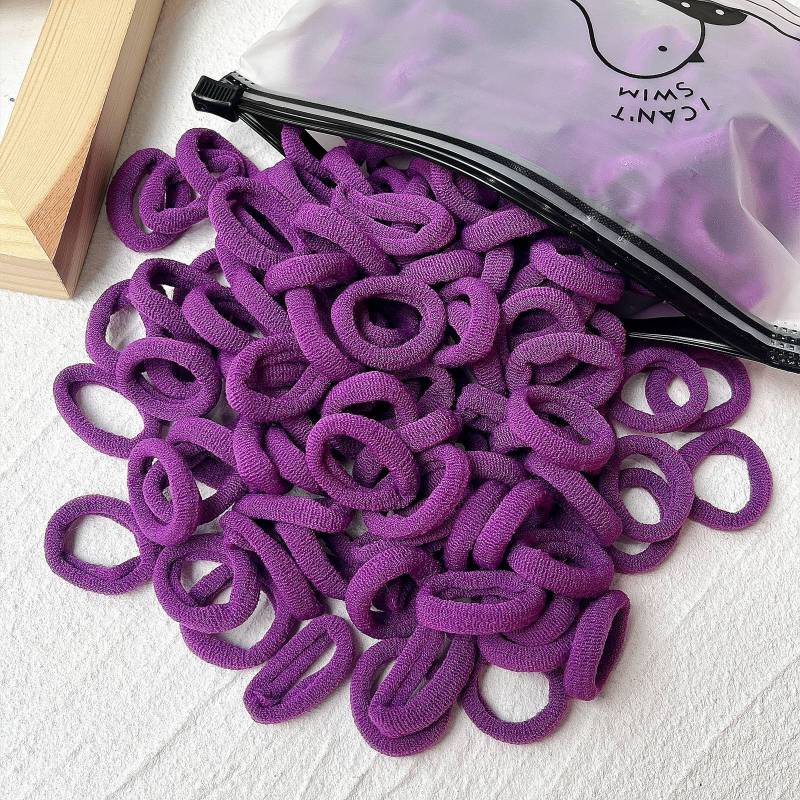 Rubber Tendon Hair Rope 一 Color Seamless Wool