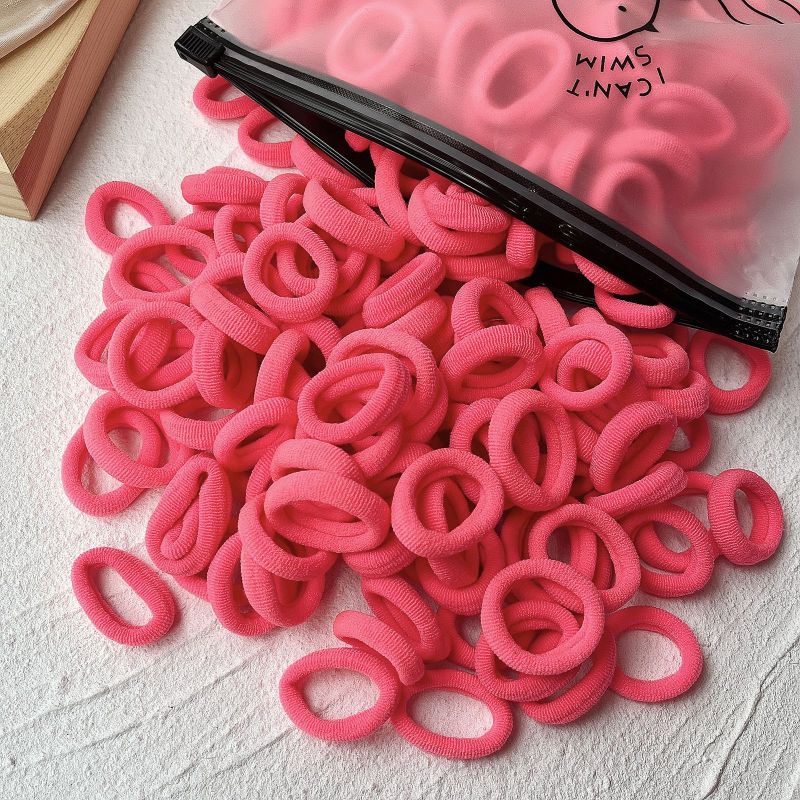 Rubber Tendon Hair Rope 一 Color Seamless Wool