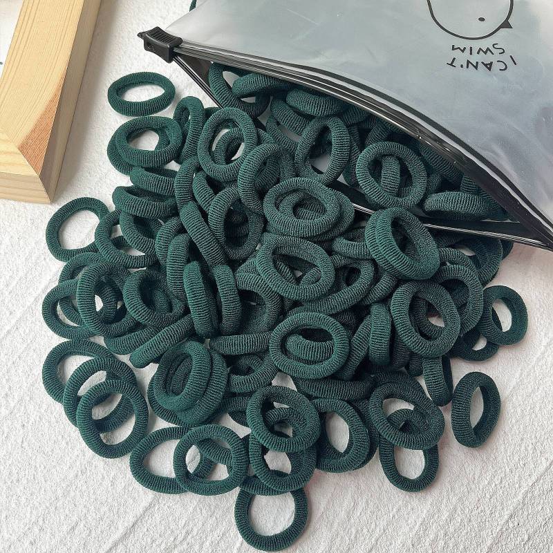 Rubber Tendon Hair Rope 一 Color Seamless Wool