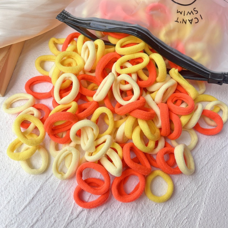 Rubber Tendon Hair Rope 一 Color Seamless Wool