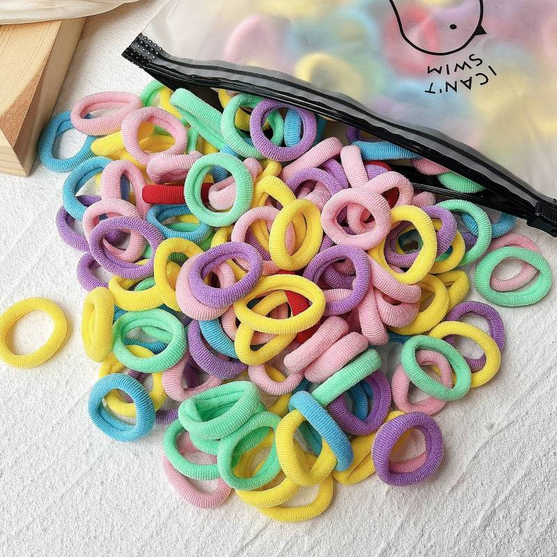 Rubber Tendon Hair Rope 一 Color Seamless Wool