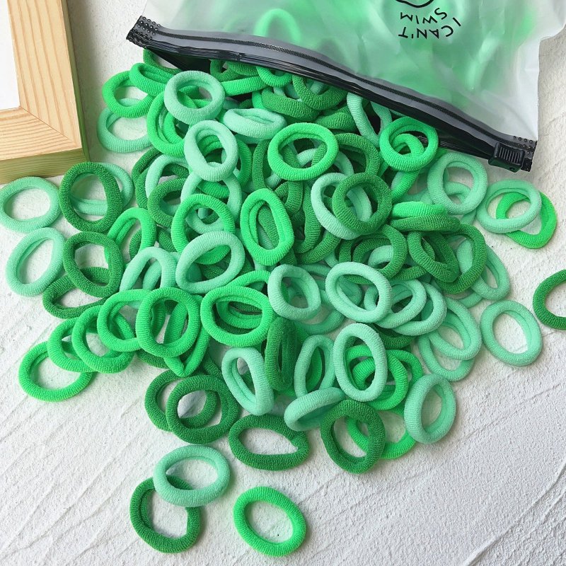 Rubber Tendon Hair Rope 一 Color Seamless Wool