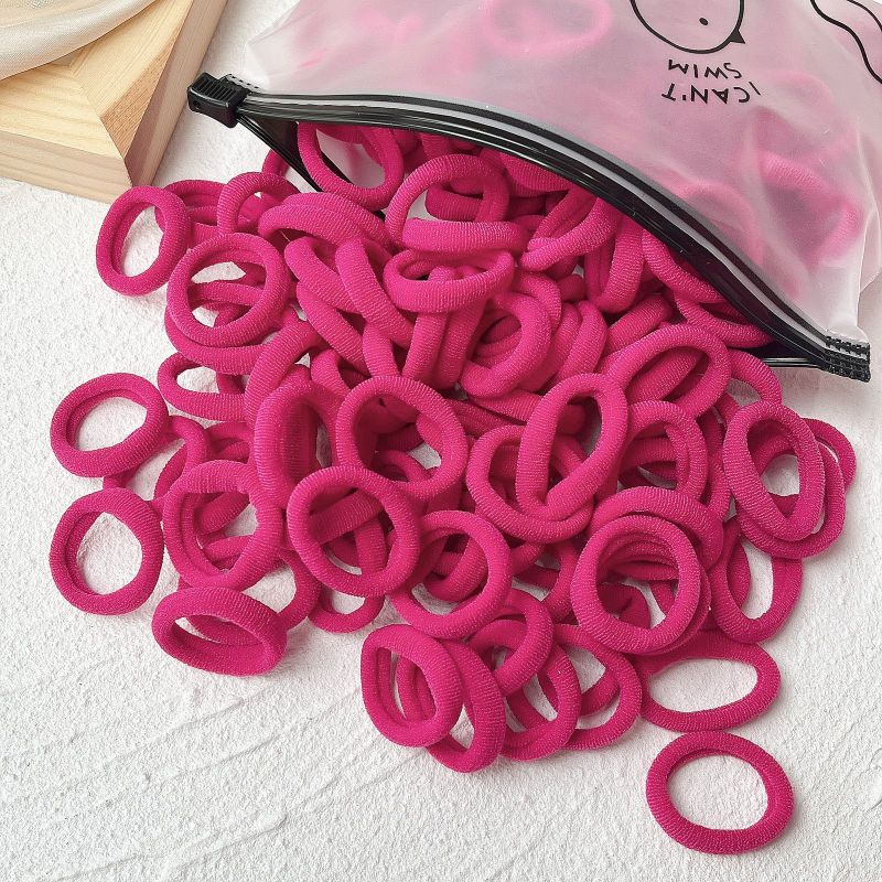 Rubber Tendon Hair Rope 一 Color Seamless Wool