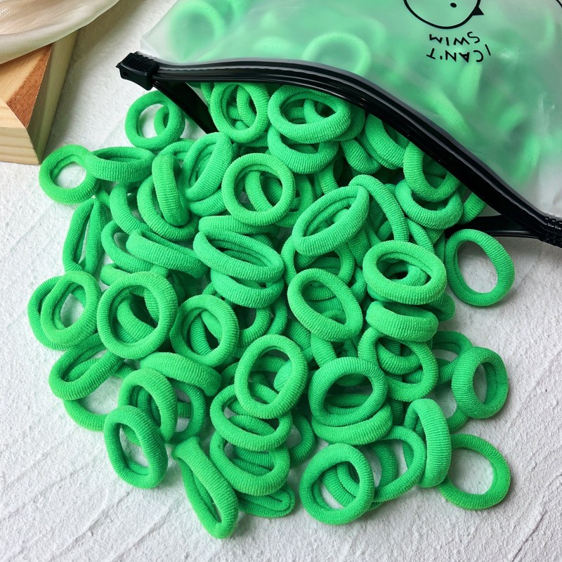Rubber Tendon Hair Rope 一 Color Seamless Wool