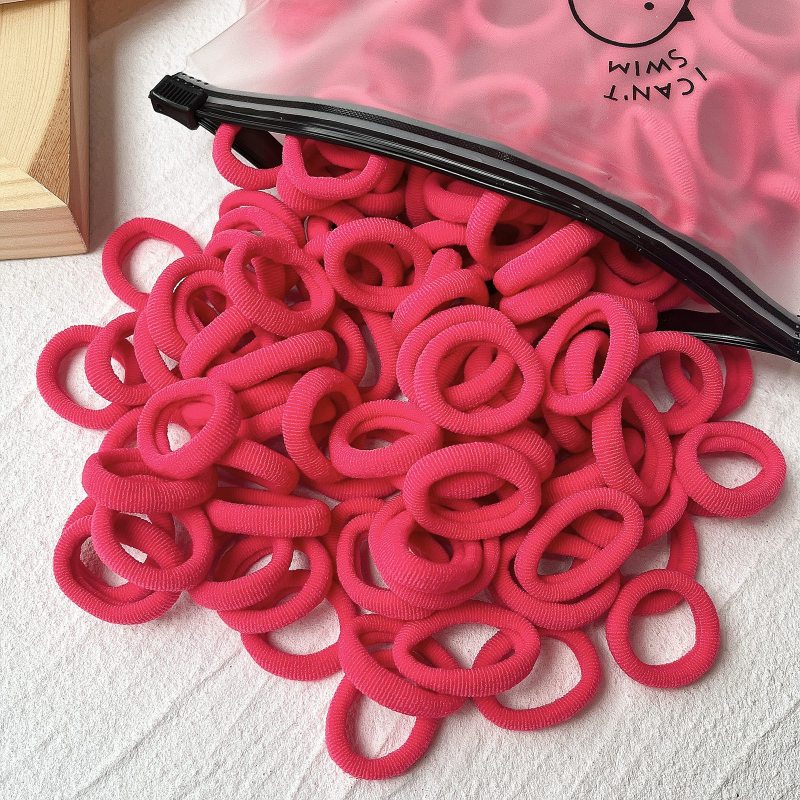 Rubber Tendon Hair Rope 一 Color Seamless Wool