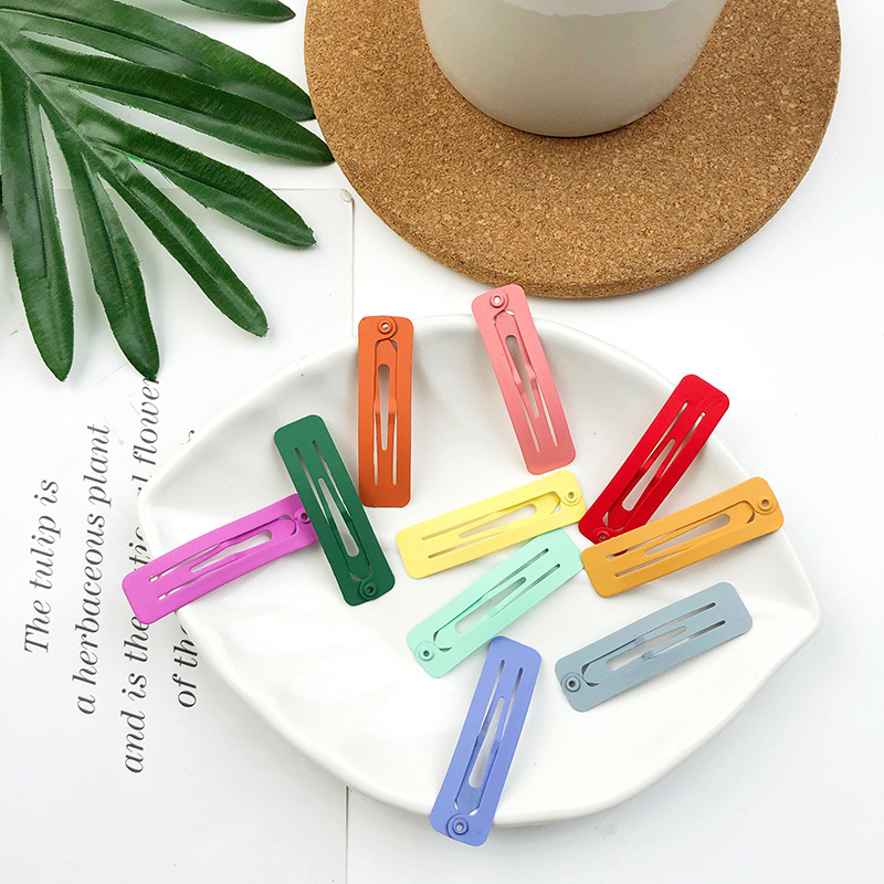 2020 new simple hairpin candy-colored bangs clip BB clip headdress explosive jewelry factory direct sales