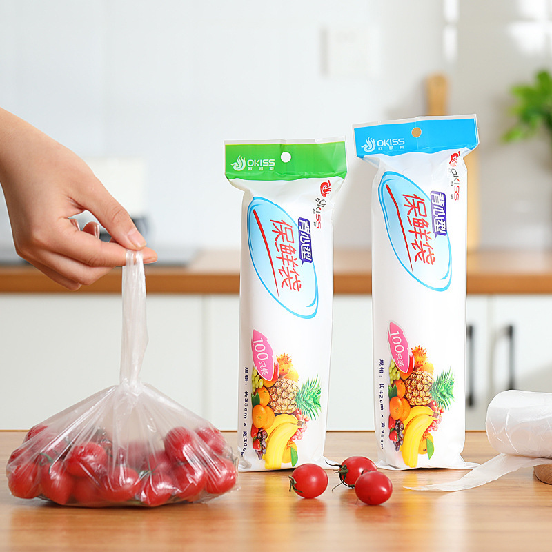 Thickened refrigerator fresh-keeping bag large vest PE food bag fresh fruit and vegetable sealed fresh-keeping bag wholesale in large quantities