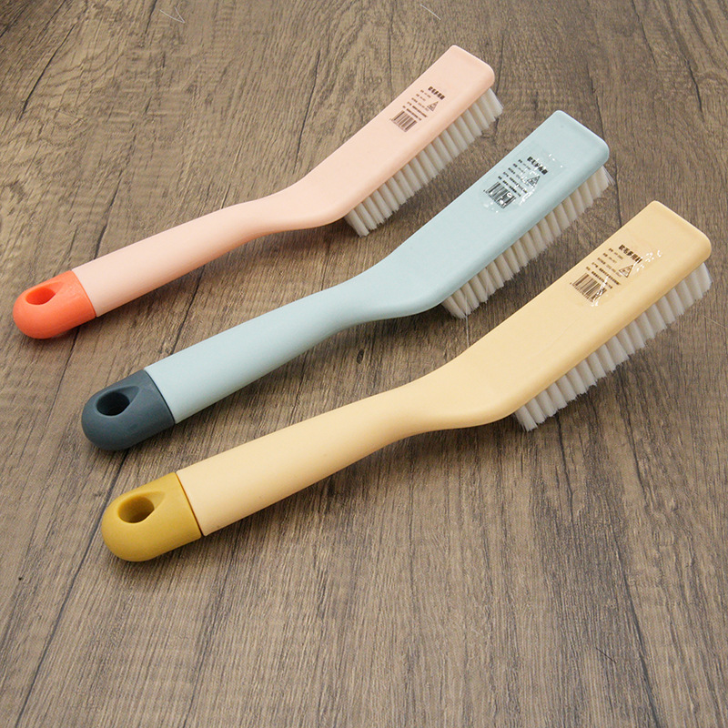 Factory multi-purpose brush macaron color daily necessities two yuan supermarket cleaning household plastic long handle shoe brush wholesale
