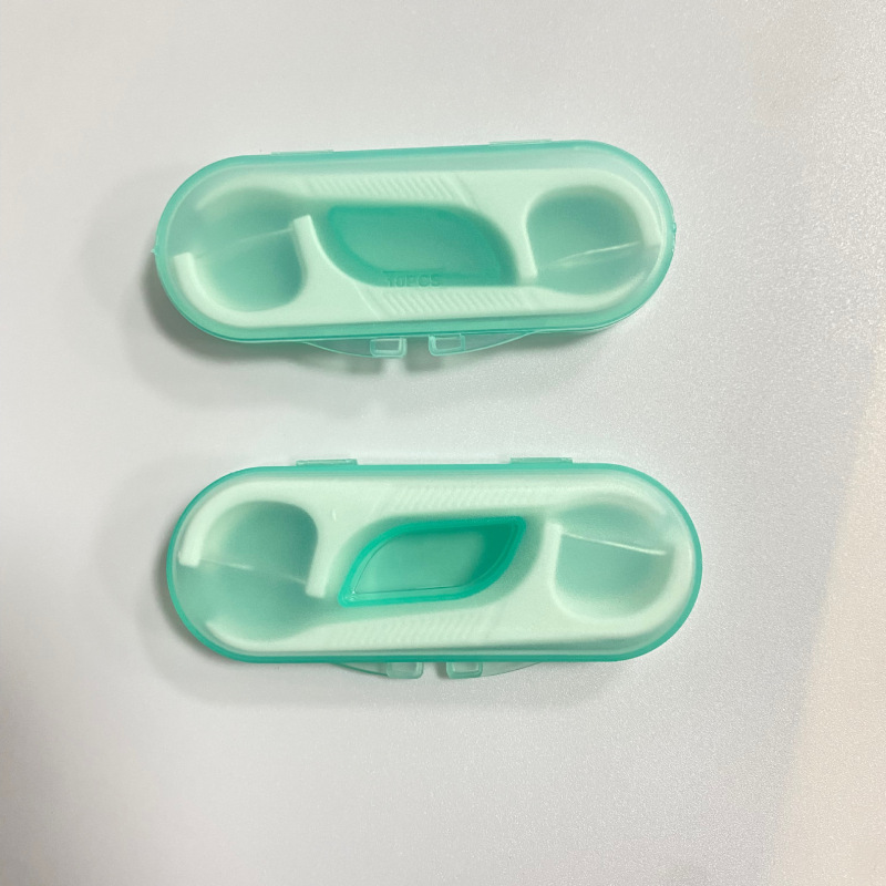 Rongqiao Portable Floss Box Disposable Floss Stick Travel Box Plastic Toothpick Line 10 Pct Boxed Floss Wholesale