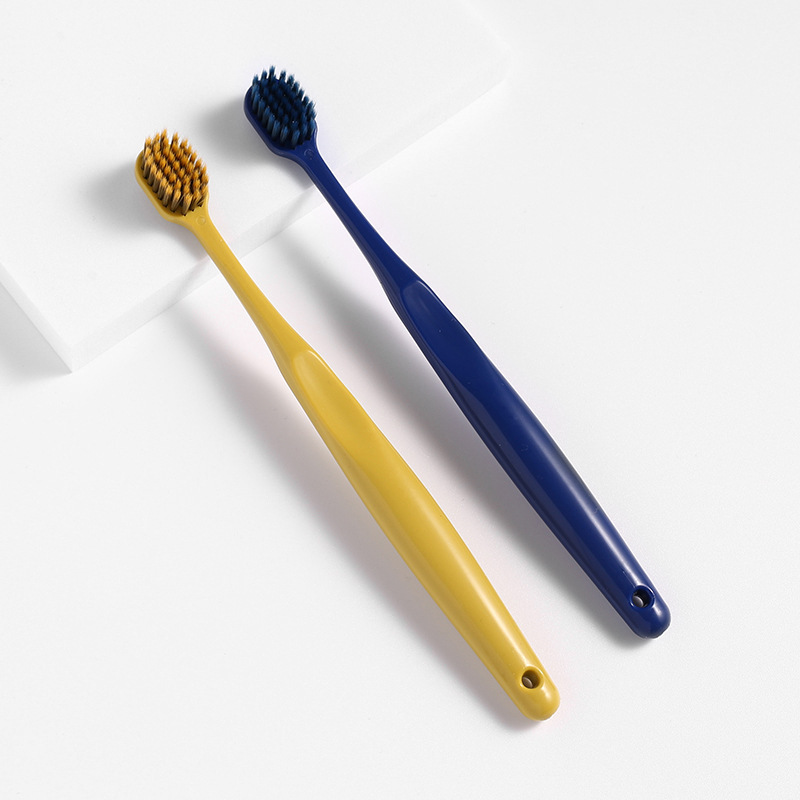 Wide-head Toothbrush Soft Hair Adult High-grade Bamboo Charcoal Toothbrush Couple Household Pregnant Women Children's Toothbrush Family Pack Macarons