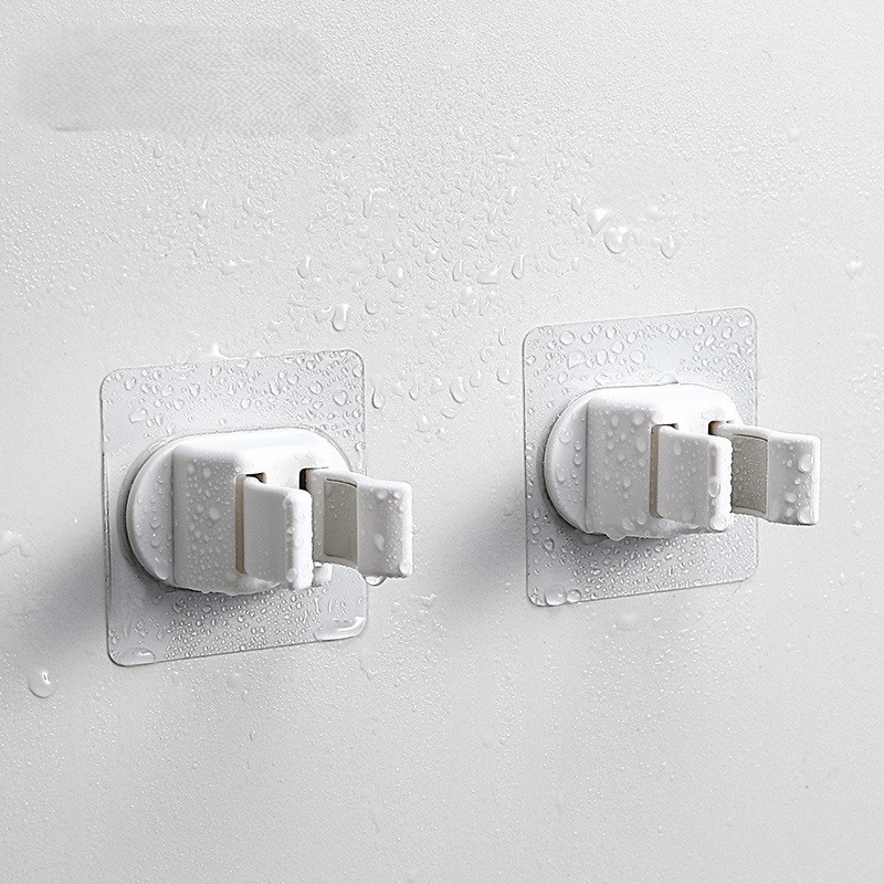 Japan SJIAYP Upgraded Stick Simple Clip Hanger Mop Broom Hanger Wall Adhesive Hanger