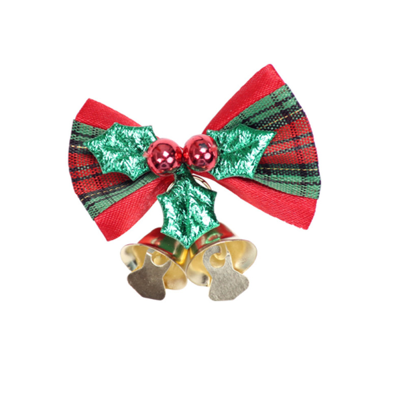 Mini Bow Christmas Tree Decoration Christmas Gift Box Dress Up Christmas DIY Accessories Bow Bell Hanging Ornaments