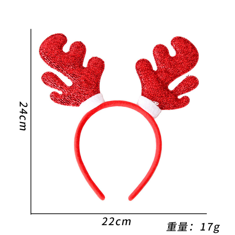 Christmas headband elk horn five star headband Christmas decorations children plastic head buckle party decoration supplies