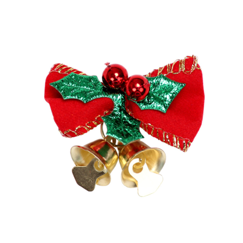 Mini Bow Christmas Tree Decoration Christmas Gift Box Dress Up Christmas DIY Accessories Bow Bell Hanging Ornaments