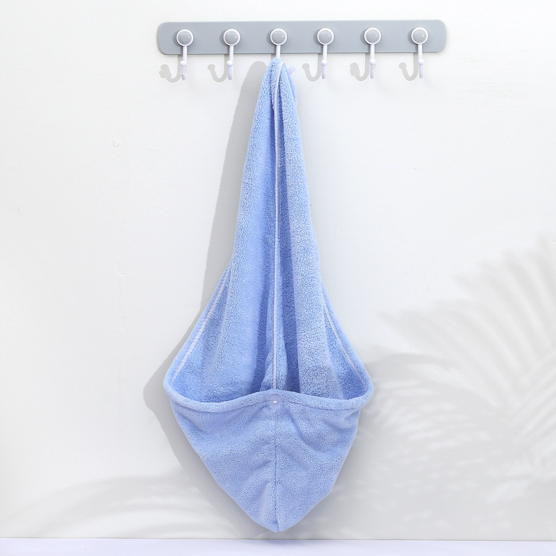 Coral fleece water-absorbent hair-drying towel