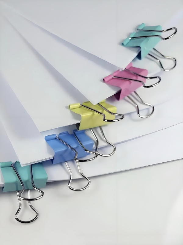 Cartridge color long tail clip metal clip file thickened dovetail clip bill clip office long tail clip wholesale