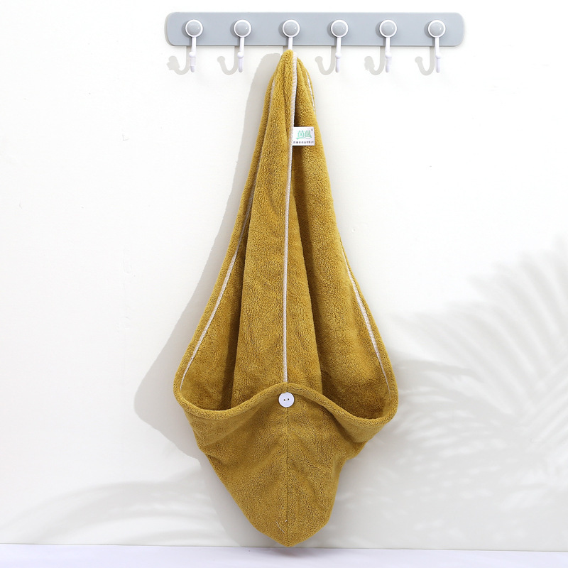 Coral fleece water-absorbent hair-drying towel